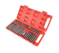 Jeu de douilles à pointe cannelée, jeu de douilles à pointe principale avec boîte de rangement en plastique, plusieurs tailles, haute dureté pour la réparation automobile S2