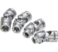 Jeu de douilles articulées 4 pièces Hazet 880G-E/4 Propulseur: 3/8 (10 mm) Sortie: TORX® intérieur 1 pc(s)