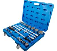 Jeu de douilles BGS 21 pièces 3/4" 12 pans rallonge universelle camion outil