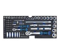 Jeu de douilles BGS TECHNIC - 12,5 mm - 6,3 mm - 77 pièces - 3341 G