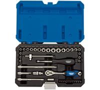 Jeu De Douilles Combinées Draper Expert MM/AF, 1/4" Carré. Dr. (40 Pièces)