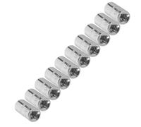 Jeu de douilles courtes métriques professionnelles de 6,35 mm, 6 pointes, 4 mm à 14 mm, accessoire pour réparation et entretien de douilles usinées précises