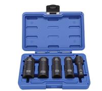 Jeu de Douilles D'écrou de Roue, Douille D'écrou de Protection de Roue à Paroi Mince Polyvalente pour le Remplacement des Pneus, la Réparation des Freins, Jeu de Douilles de 5 Pièces pour