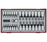 Jeu de douilles/embouts 1/4 3/8 Plat- PH- PZ- TX-- hex 35 pièces Teng Tools TTBS35