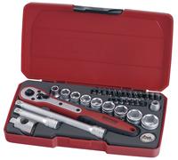 Jeu de douilles & embouts 3/8 8-19mm 34 pcs Teng Tools T3834