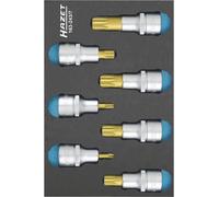 Jeu de douilles-embouts 7 pièces Hazet 163-243/7 Propulseur: 1/2 (12.5 mm) Sortie: denture multiple (XZN) 1 set