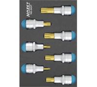 Jeu de douilles-embouts 7 pièces Hazet 163-243/7 Propulseur: 1/2\ (12.5 mm) Sortie: denture multiple (XZN) 1 set