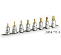 Jeu de douilles-embouts 8 pièces Hazet 8802T/8H Propulseur: 3/8\ (10 mm) Sortie: TORX® intérieur 1 pc(s)