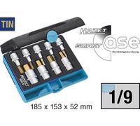 Jeu de douilles-embouts 9 pièces Hazet 986/9 Propulseur: 1/2\ (12.5 mm) Sortie: 6 pans intérieurs 1 pc(s)