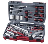 Jeu de douilles embouts et tournevis 95 pièces 1/4'' - 1/2'' Teng Tools TM095