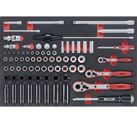 Jeu de douilles eng Tools TTESK77; EVA; 77 unités