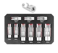 Jeu de douilles évasées - Kit de démontage d'écrous évasés - Outil de lancer pour écrous en acier pour propriétaires de voitures, amateurs, mécanismes dans un design, simple, sûr et