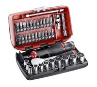 Jeu de douilles - FACOM - R.181NANOPB - 1/4'' 6 pans - 10 douilles de 5,5 à 14mm - Cliquet haute précision