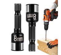 Jeu de douilles hexagonales | 2 Pièces Non Magnétiques pour Réparation Auto,Douille De Réparation Automobile - Pour Bricolage Mécanique Vélo Meuble Voiture Camion Atelier Garage Domestique