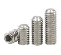 Jeu de douilles hexagonales en acier inoxydable 304, 10 pièces, pointe de vis M2 M3 M4 M5 M6 M8 M10 M12 M14 M16 DIN916, Grub sans tête(35mm,M12 (10pcs))