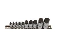 Jeu De Douilles Hexagonales Laser 1/4"D, 3/8"D, 1/2"D 10Pc 5522