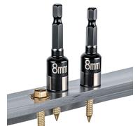 Jeu de douilles hexagonales non magnétiques pour réparation de voiture | Douille d'embout de tournevis | Pour les amateurs de bricolage, mécaniciens, vélos, électroniques, appartements, bricoleurs