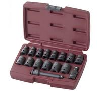 Jeu de douilles impact 1/2" 16 p.