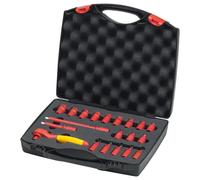 Jeu De Douilles Isolées VDE 1/4", 21 Pièces - 43025