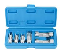 Jeu De Douilles Lignes, Écrous Évasés, D'injecteur 10-19 Mm Avec Boîte Rangement, Ensemble D'outils Déconnexion Tuyau D'huile, 6 Pièces, Jeu De Douilles Capteurs Composants Transmission Conduites