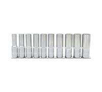 Jeu de douilles longues 12 pans 1/2'', 10 pcs.