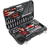 JEU DE DOUILLES MALETTE À OUTILS UNIVERSELLE 1/2 + 3/8 + 1/4 pouce 225 pièces