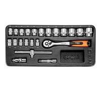 Jeu de douilles Neo Tools 6 à 24MM tiroir pour incrustations de 22 pièces G