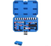 Jeu de Douilles Passantes 29 Acier Cr-V pour Boulons Longs Réparation Auto Mécanique Générale Boîte Rangement Compacte(17-piece Set)