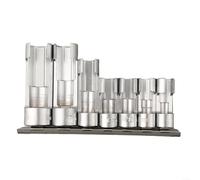 Jeu de douilles pour ligne d'injecteur rou Union 3/8 et /2 pour retrait de tuyau, kit de manchon ouvert de 10 à 19 mm pour lignes de frein ABS et capteurs, 7 pièces en métal