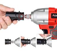 Jeu de douilles pour perceuse à main, construction en acier allié, poids de 1000 grammes, différentes tailles de douilles, compatibilité avec les outils dynamométriques manuels, coffret de rangement o