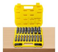 Jeu de douilles profondes - 8-32 mm - Jeu de clés à douille standard - Adaptateur d'extension de 13 mm - Outil d'extraction pour les réparations mécaniques et la maintenance industrielle