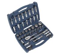Jeu De Douilles Sealey 41 Pièces 1/2" Carré Drive WallDrive® Métrique AK8993