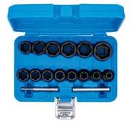 Jeu de douilles spiralées BGS TECHNIC - extracteur de vis cassées - 12,5mm (1/2) - 8/27mm - 16 pcs - 5269 G