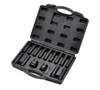 Jeu De Douilles Torx Hexagonales Draper 16 Pièces Adaptateurs 3/4" Et 1" 13915