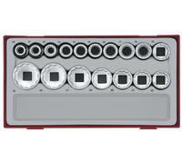 Jeu de douilles TT1 tray 1/2 10-32mm 17 pièces 12 pans Teng Tools TT1217