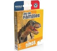 Jeu de familles les dinosaures 32 cartes educatives version francaise - jeu classique enfant - fabrique en france