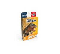 Jeu de Familles Les Dinosaures 32 cartes educatives, version francaise - Jeu classique Enfant - Fabrique en France