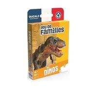 Jeu de familles Les Dinosaures 32 Cartes educatives, Version Francaise - Set Jeu Classique Enfant avec Carte Tigre - Fabrique en France