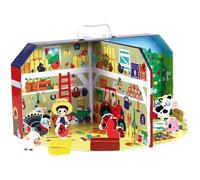 Jeu de ferme en bois - VILAC - Ma Petite ferme - 14 accessoires - Pour enfants de 3 ans et plus