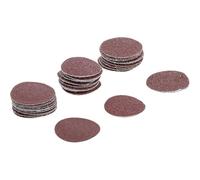 Jeu de Feuilles Abrasives pour Ponçeuse Excentrée D.30 mm - Cal. 60, 80, 120-30 pcs - Ponçage Précis et Efficace - D-Work