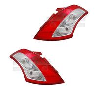 Jeu de feux arrière droit et gauche pour modèle Swift IV année de construction : 092010 > > plastique sans support de lampe