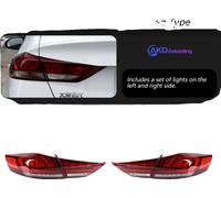 Jeu de feux arrière pour Hyundai Elantra, feux latéraux gauche et droit complets, matériau ABS durable, rouge, LHD, 12W