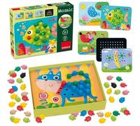 Jeu de fiches Mosaïque d'animaux - DISET - Pour enfant de 3 ans et plus - Multicolore