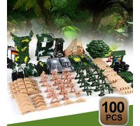 Jeu De Figurines Militaires, 1 Ensemble, Modèle Militaire De Soldats, Scène De Guerre À Monter Soi-Même, Bloc De Construction, Jouets Éducatifs Pour Enfants, Cadeau