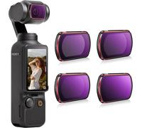 Jeu De Filtres Nd Pour Dji Osmo Pocket 3 Creator Combo Accessoires-4 Pack, Nd16, Nd32, Nd64, Nd256[Cli5174]-Magnetique Et Decouvertes