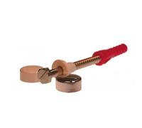 Jeu de fixations avec cabochons pour bidet et WC - Ø 6 x 80 - par jeu de 2 RAM