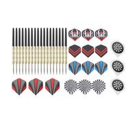 Jeu De FléChettes à Pointe MéTallique, 18 PièCes, FléChettes Professionnelles Pour Tous Les Niveaux De CompéTence, FléChettes En MéTal Pour Jeu De FléChettes à Prise Ferme