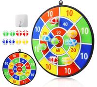 Jeu de fléchettes avec balles adhésives, jouets de sport pour intérieur et extérieur pour garçons et filles, avec crochet