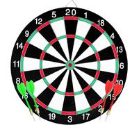 Jeu De Fléchettes Avec Flèches,Tableau De Fléchettes,Cible En Liège,Rond Cible De Fléchette Avec 4 Fléchette,Les Loisirs Sport Dart Board Tournoi Pour Le Bureau Jeux D'intérieur,12zoll