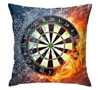 Jeu de fléchettes dans la Glace feu Jeter taie d'oreiller 18 X 18 Pouces taie d'oreiller carrée décorative pour canapé canapé décor à la Maison
